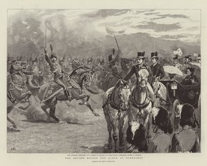 La Revue devant la Reine à Aldershot